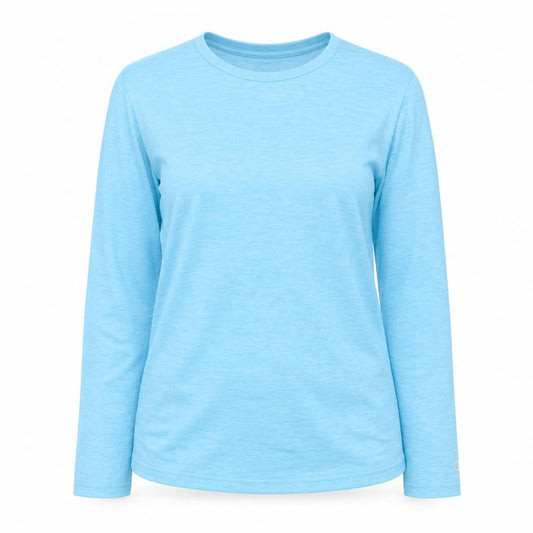 Champion Blue Long Sleeve Polyester Activewear Top L Teen