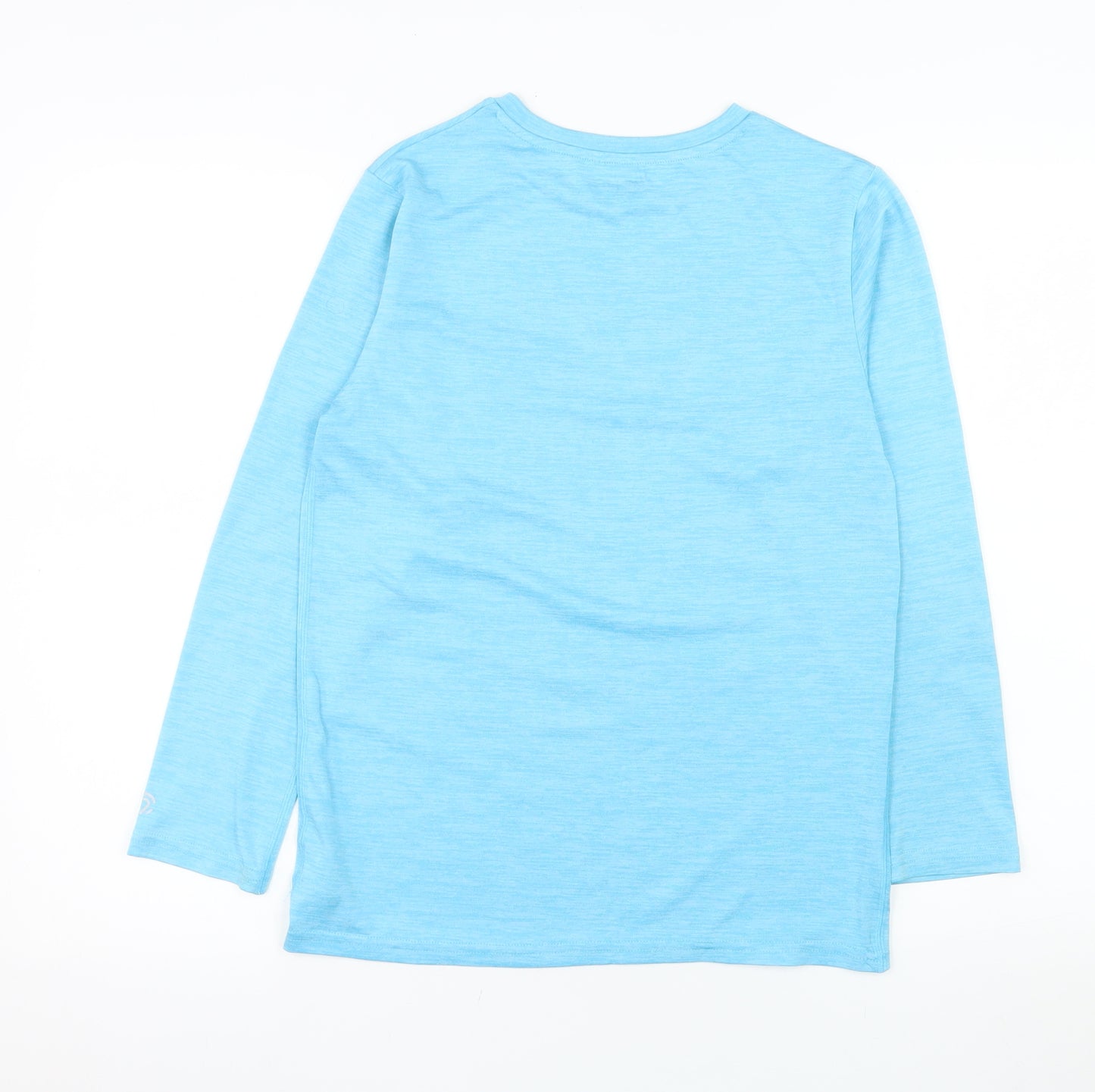 Champion Blue Long Sleeve Polyester Activewear Top L Teen