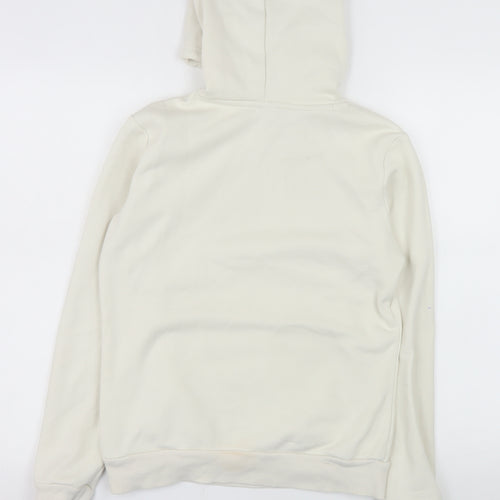Puma Women Ivory Hoodie Size 10 Pullover Hooded Sweatshirt