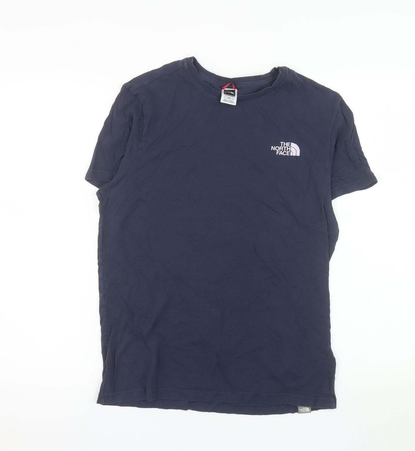 The North Face Men's Navy Blue Cotton Crew Neck T-Shirt Size S
