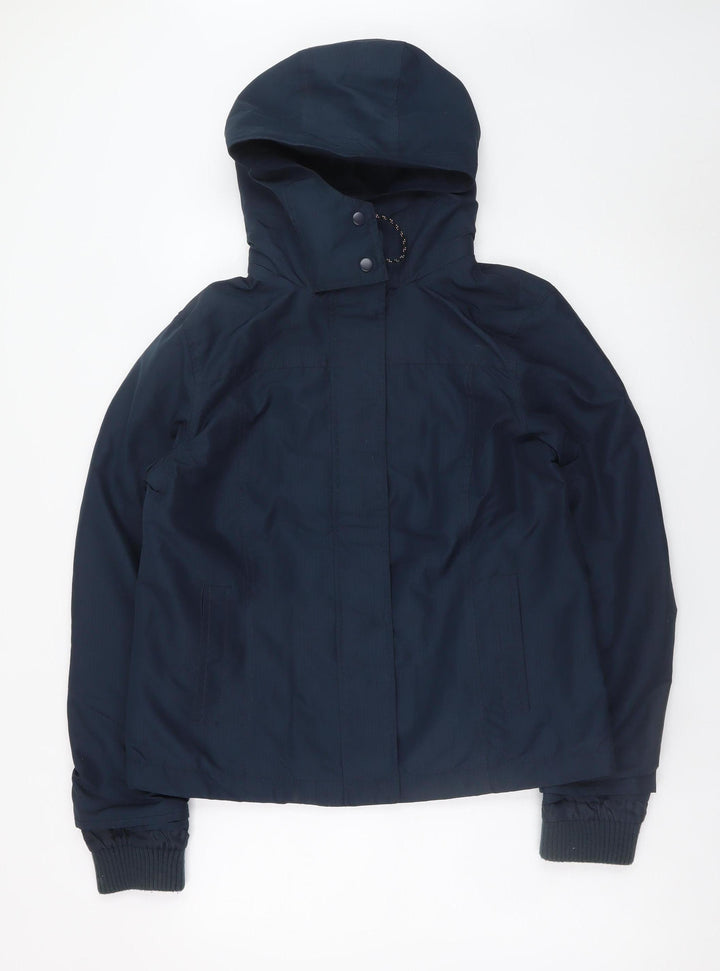 Springfield Men's Blue Hooded Waterproof Parka Jacket Size M