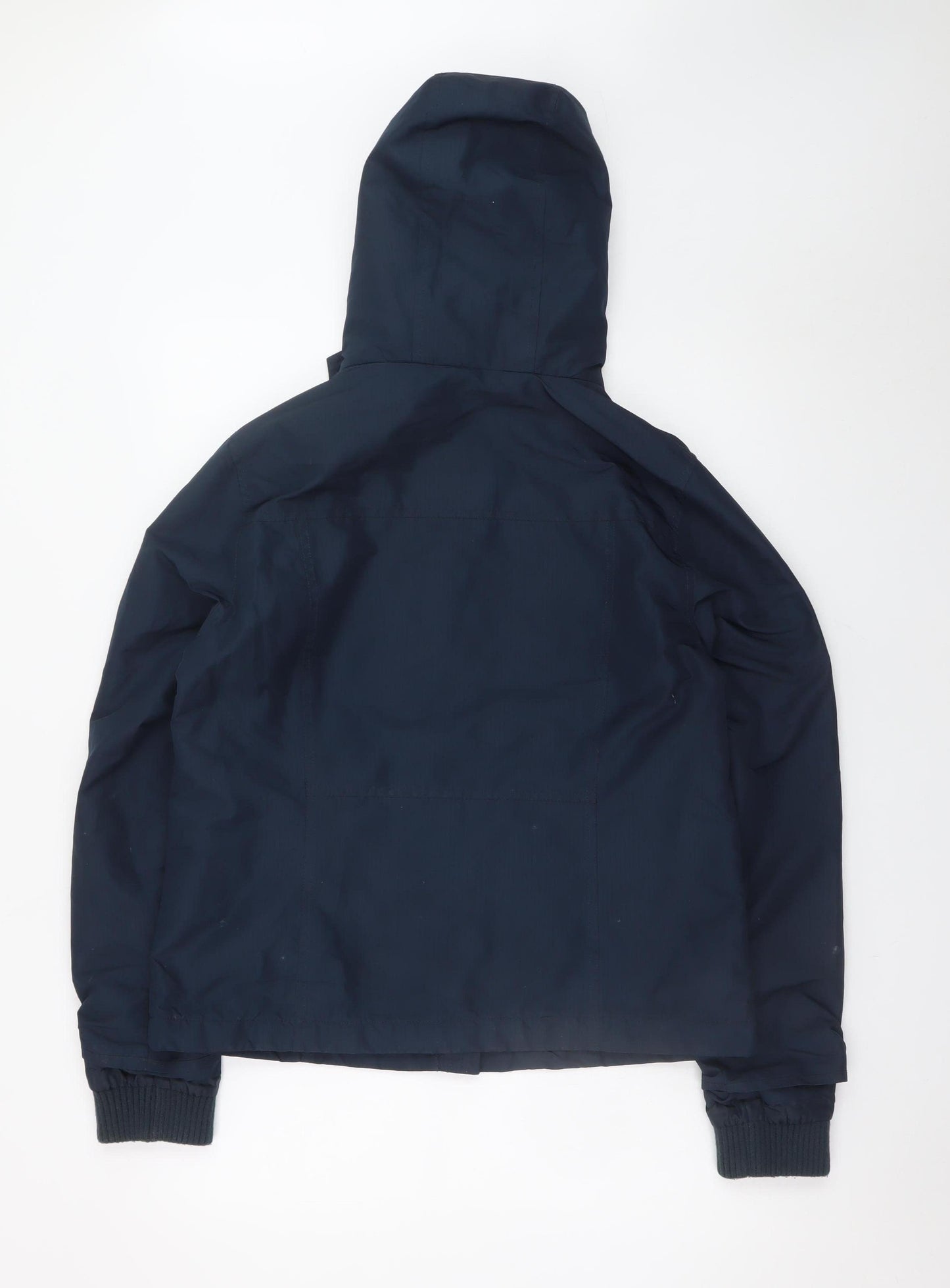 Springfield Men's Blue Hooded Waterproof Parka Jacket Size M