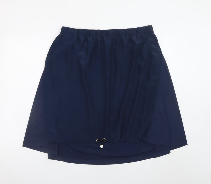 Ivy Bella Women's Plus Blue Knee Length Straight Skirt Size 22