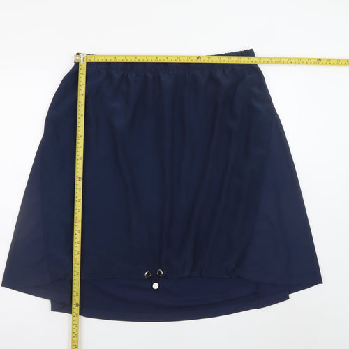 Ivy Bella Women's Plus Blue Knee Length Straight Skirt Size 22