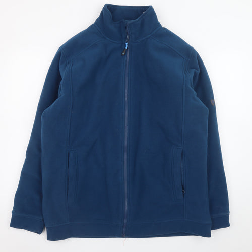 James Pringle Men's Blue Fleece Full Zip Golf Jacket Size L