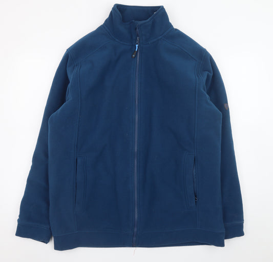 James Pringle Men's Blue Fleece Full Zip Golf Jacket Size L