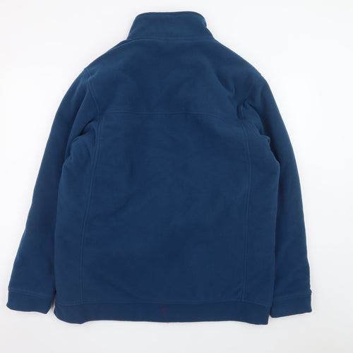 James Pringle Men's Blue Fleece Full Zip Golf Jacket Size L