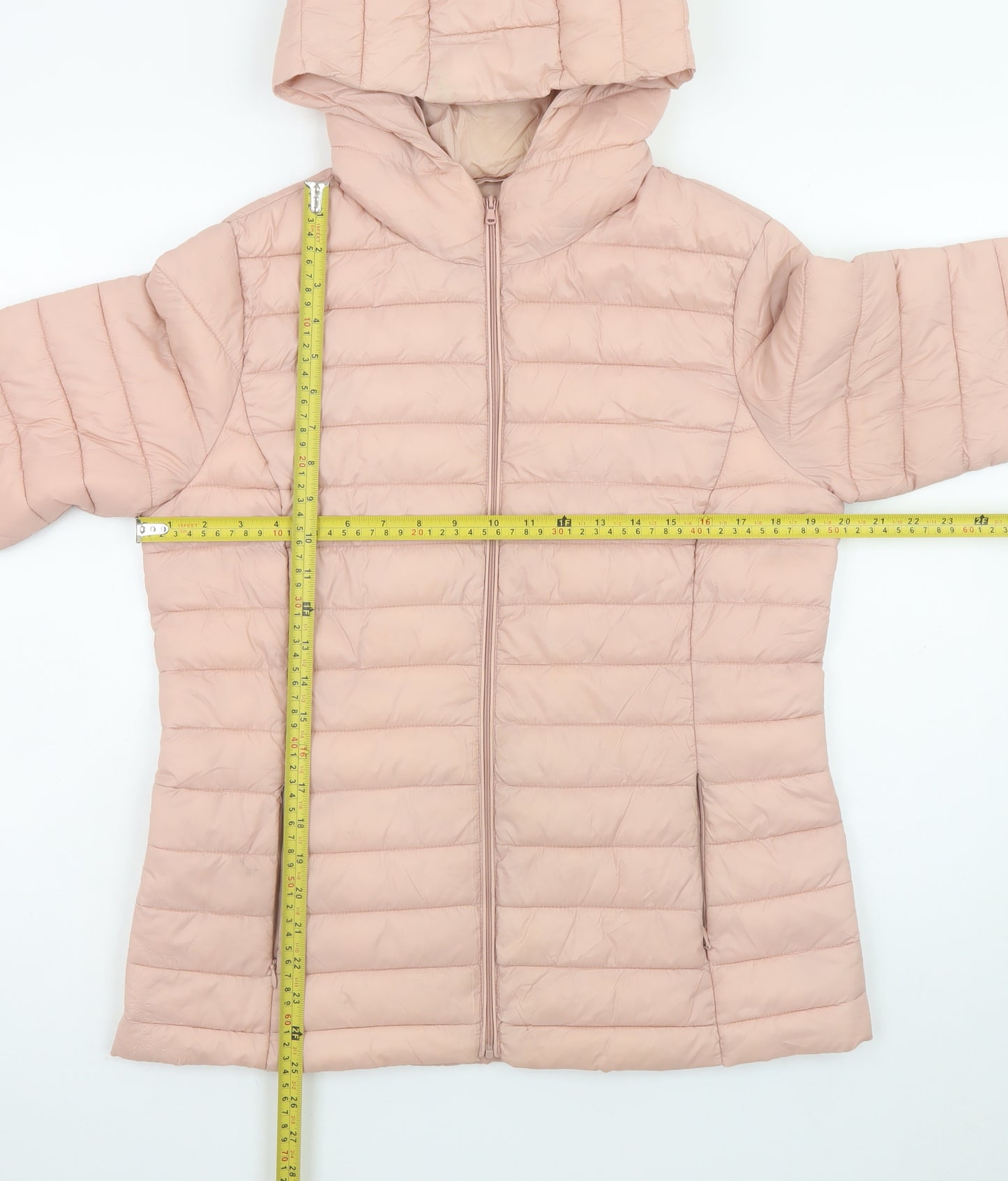 St. Bernard Women’s Pink Hooded Puffer Jacket Size 14 Medium