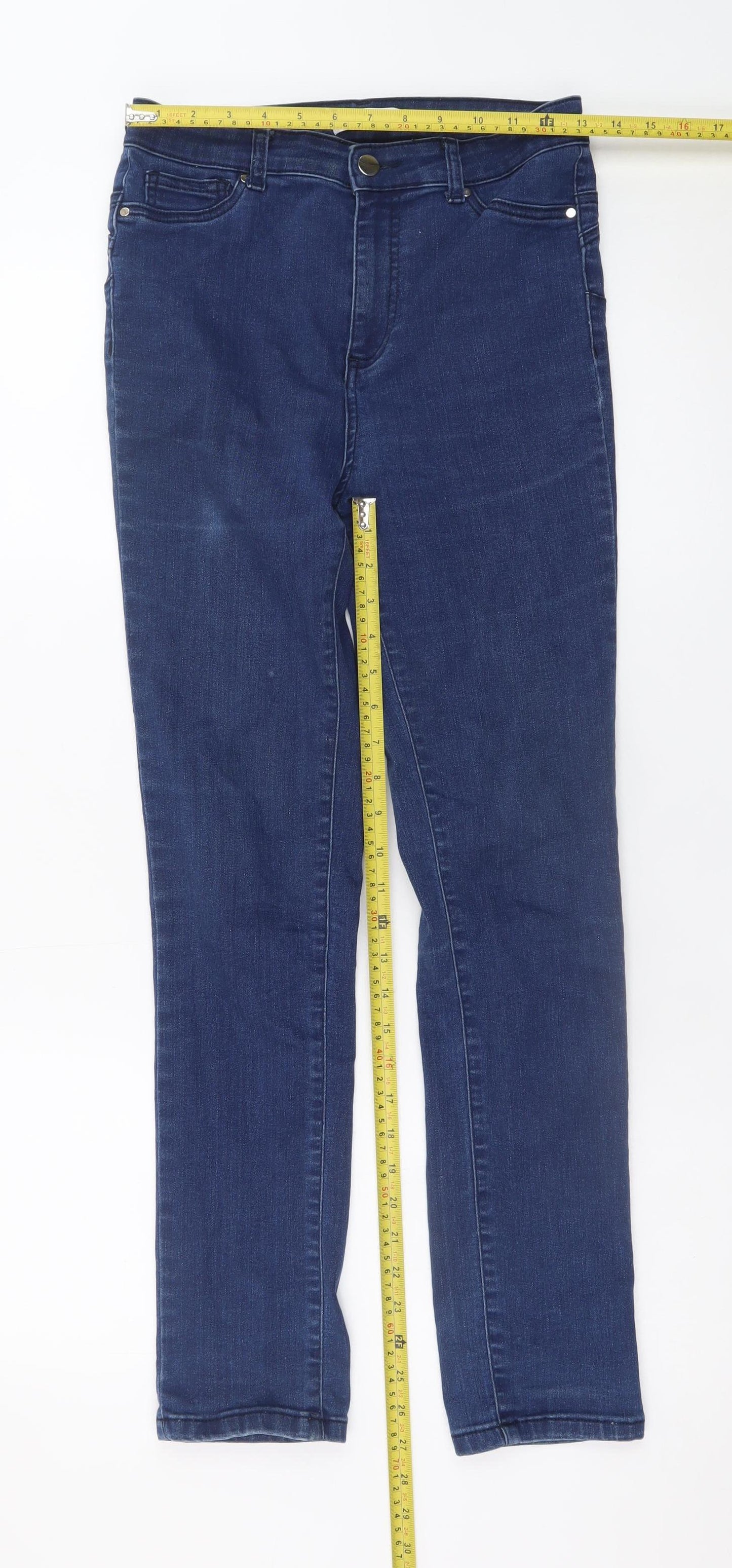 Gallery Women’s Blue Skinny Jeans UK 10 Slim Fit Denim