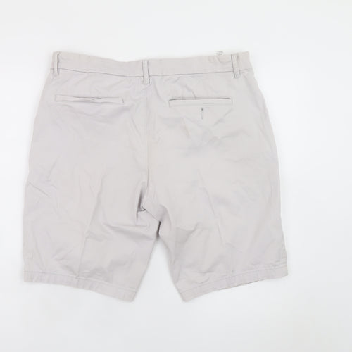 St. Bernard Men’s Beige 36in Chino Shorts Casual Cotton Blend