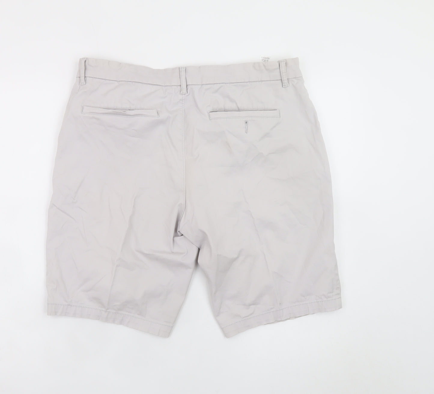 St. Bernard Men’s Beige 36in Chino Shorts Casual Cotton Blend