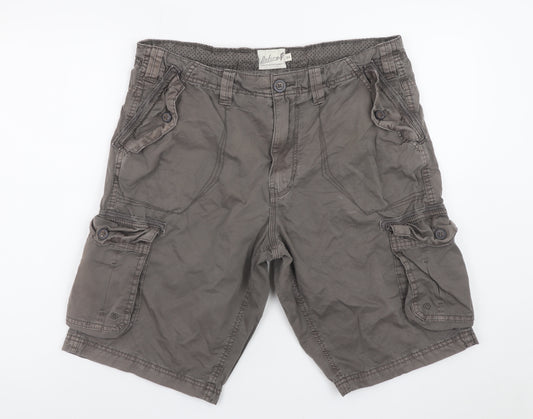 Onfire Men's Grey 34 Cargo Shorts Cotton Casual Summer