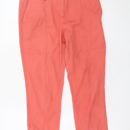 Next Petite Women's Orange Chino Shorts Size 10 Petite Cotton Stretch