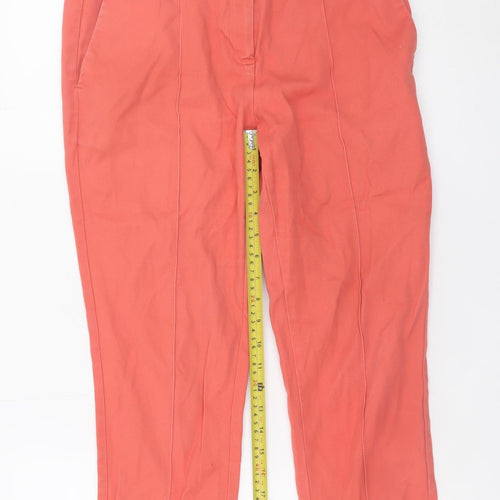 Next Petite Women's Orange Chino Shorts Size 10 Petite Cotton Stretch