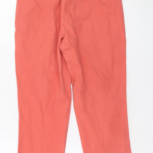 Next Petite Women's Orange Chino Shorts Size 10 Petite Cotton Stretch