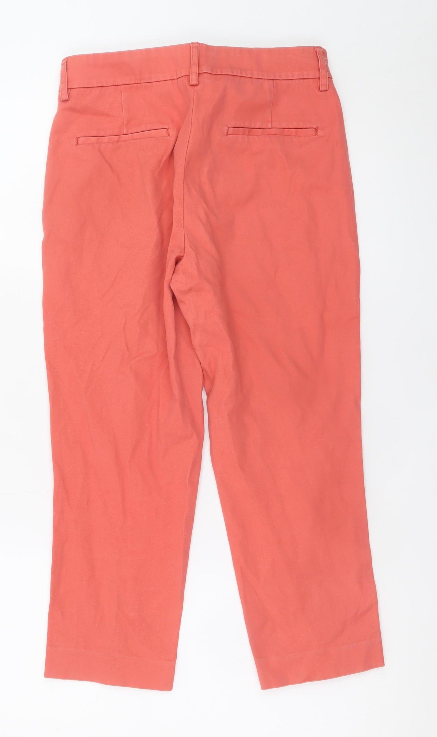 Next Petite Women's Orange Chino Shorts Size 10 Petite Cotton Stretch
