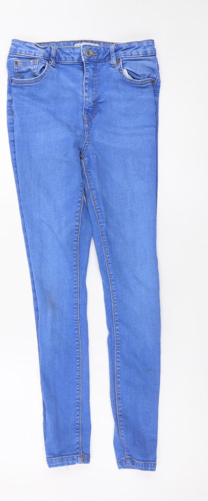 Primark Women Blue Skinny Jeans Size 10 Slim Fit Denim