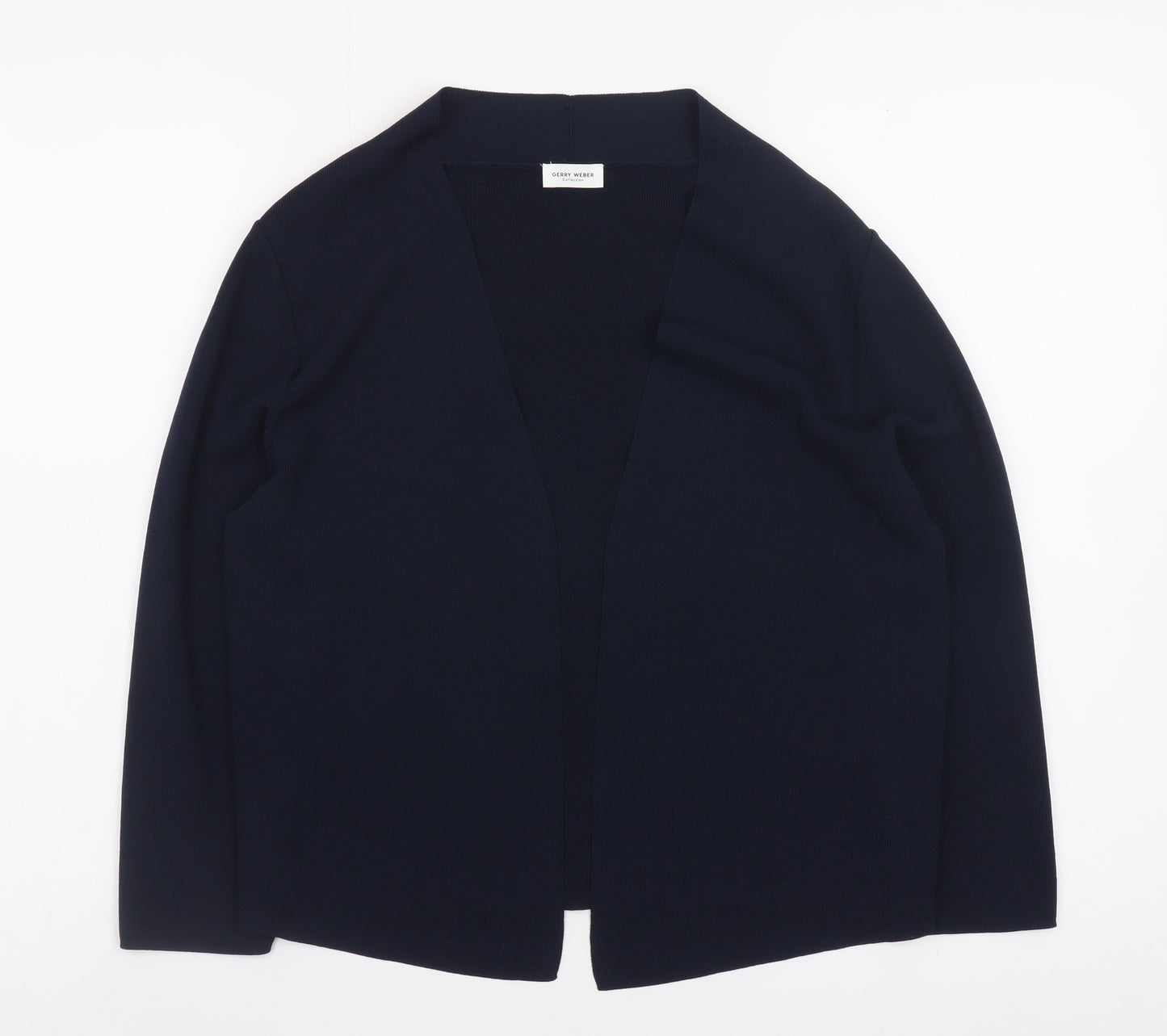 Gerry Weber Women's Blue Viscose Blend Open Cardigan Size 12