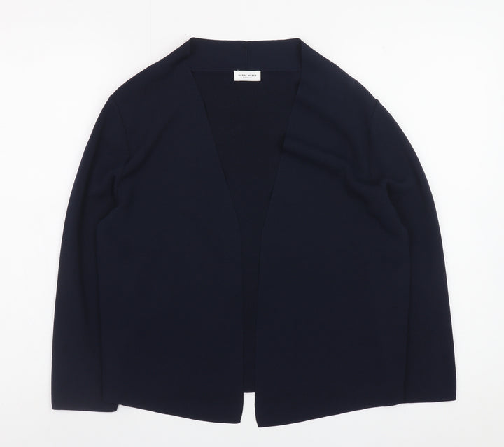 Gerry Weber Women's Blue Viscose Blend Open Cardigan Size 12