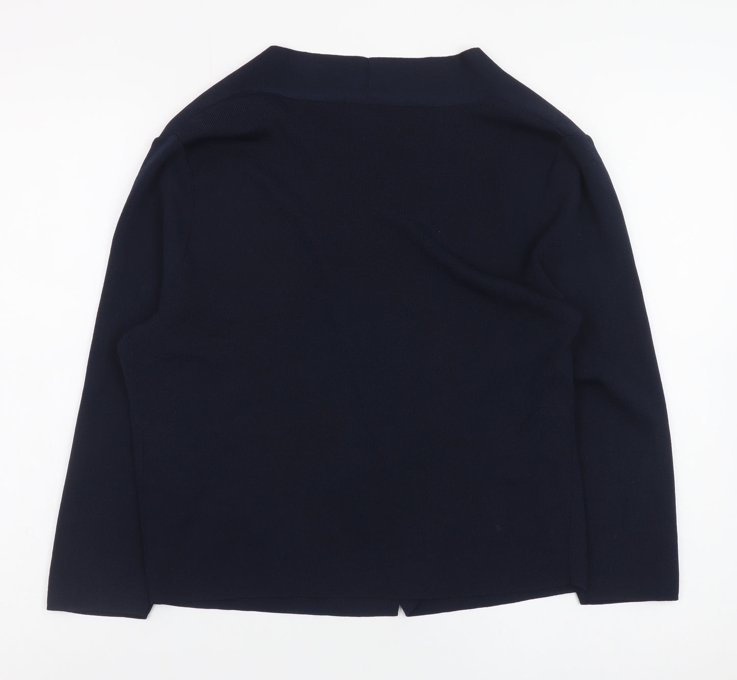 Gerry Weber Women's Blue Viscose Blend Open Cardigan Size 12