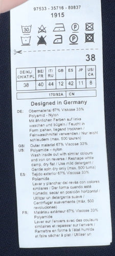 Gerry Weber Women's Blue Viscose Blend Open Cardigan Size 12