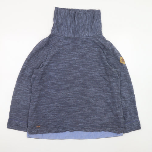 Regatta Women Blue Roll Neck Lightweight Pullover Jumper Size 14