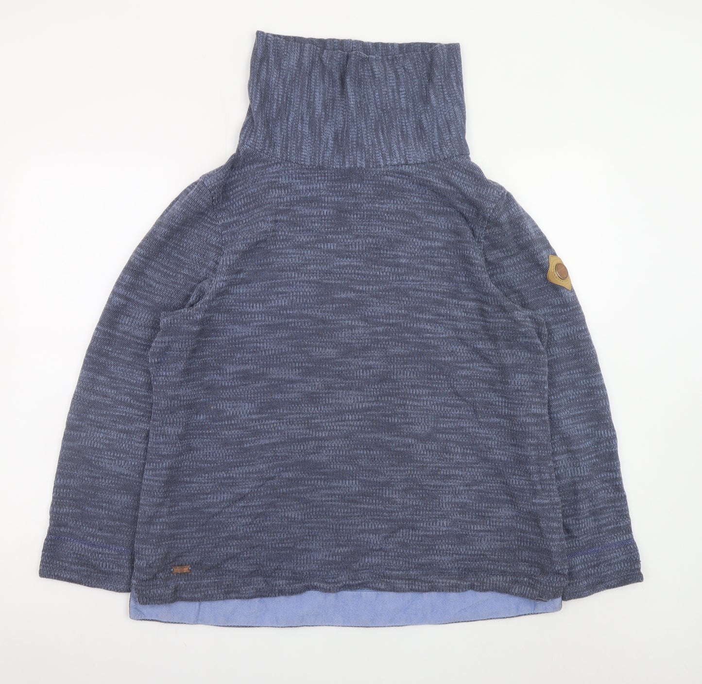 Regatta Women Blue Roll Neck Lightweight Pullover Jumper Size 14