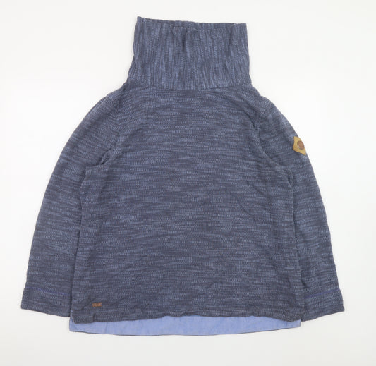 Regatta Women Blue Roll Neck Lightweight Pullover Jumper Size 14