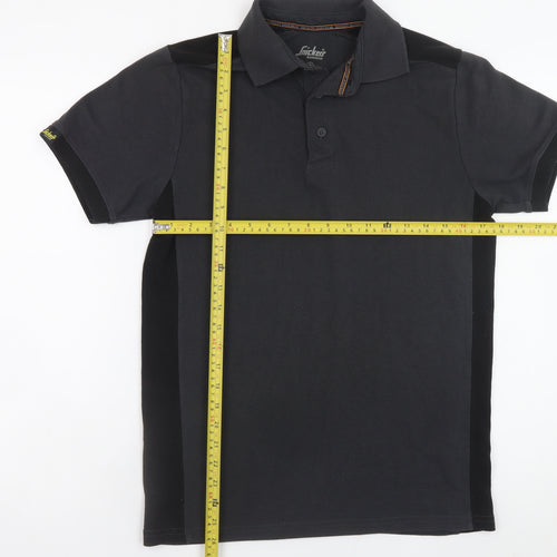 Snickers Workwear Mens Black Small Short Sleeve Polo Shirt