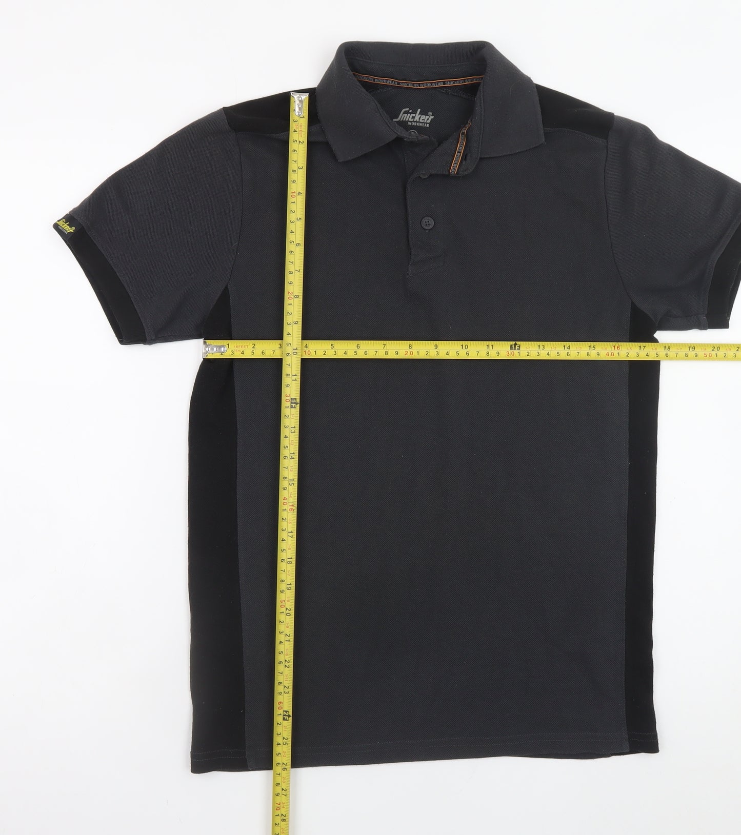 Snickers Workwear Mens Black Small Short Sleeve Polo Shirt
