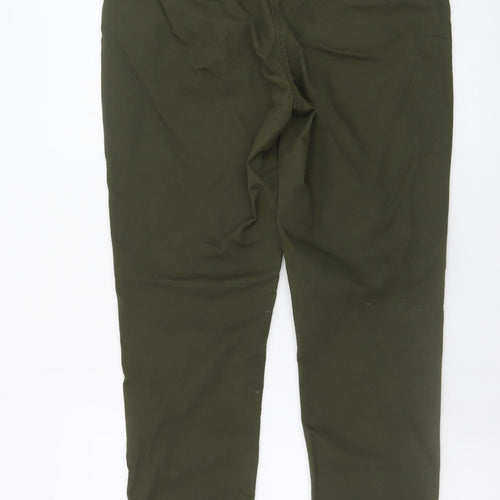 Next Petite Women's Green Slim Fit Chino Trousers Size S
