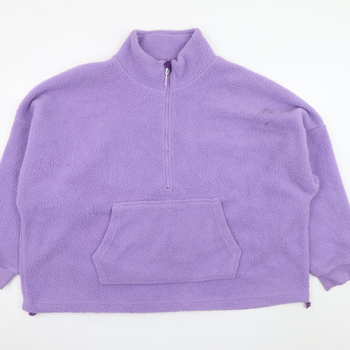 Dunnes Stores Women’s Purple 1/2 Zip Fleece Sweatshirt XX-Large