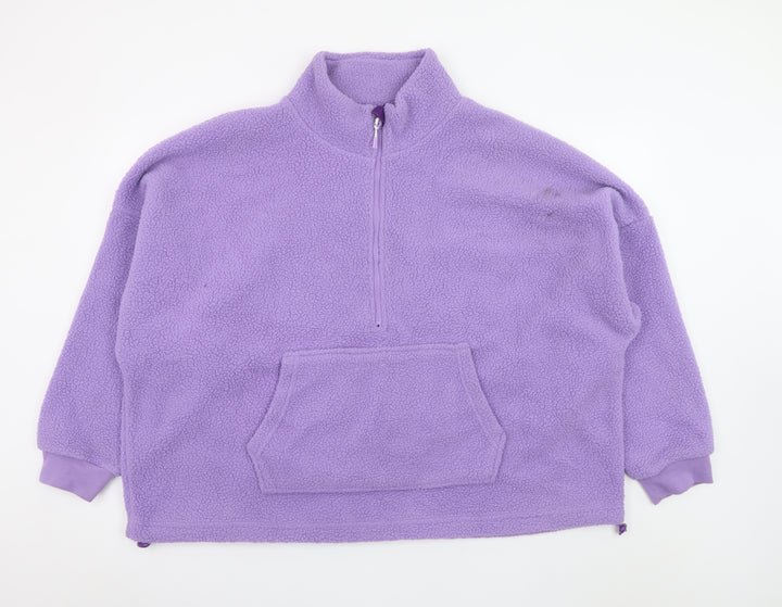 Dunnes Stores Women’s Purple 1/2 Zip Fleece Sweatshirt XX-Large