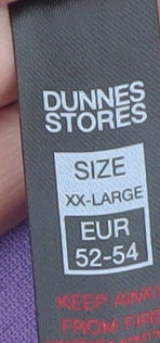 Dunnes Stores Women’s Purple 1/2 Zip Fleece Sweatshirt XX-Large