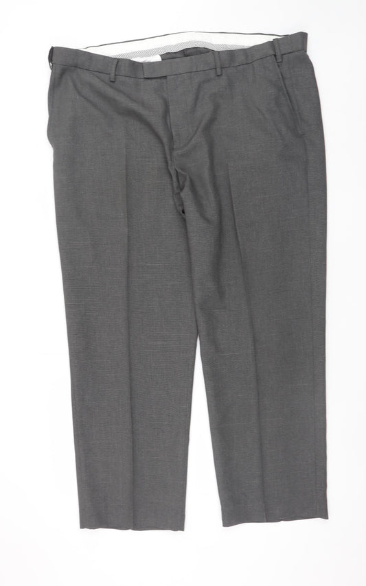 St Bernard for Dunnes Stores Mens Grey 44in Dress Trousers Classic Fit