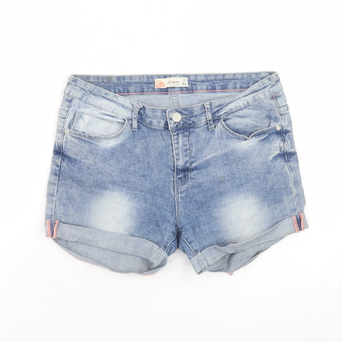 Diverse Women Blue Denim Cut-Off Shorts XL Casual Summer