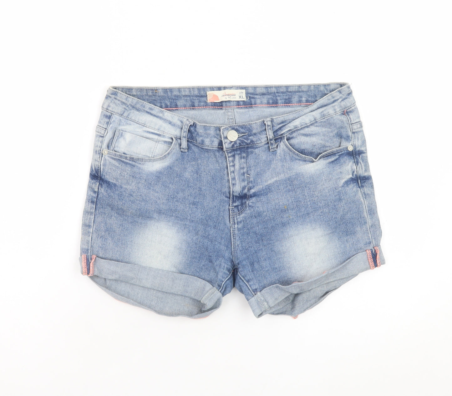 Diverse Women Blue Denim Cut-Off Shorts XL Casual Summer