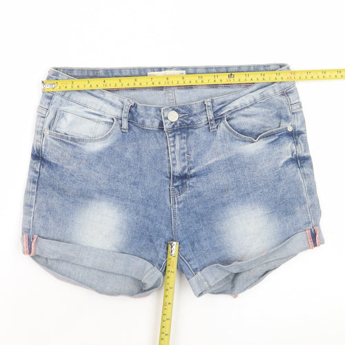 Diverse Women Blue Denim Cut-Off Shorts XL Casual Summer