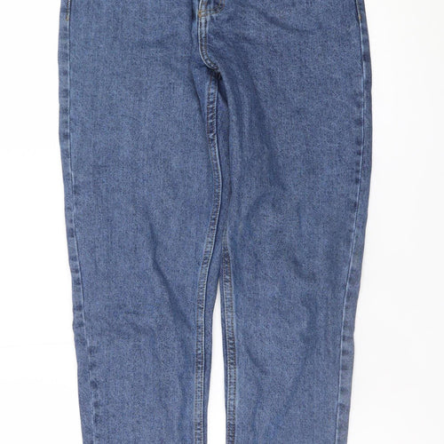 Primark Women’s Blue High Rise Mom Jeans Size 8 Relaxed Fit Denim