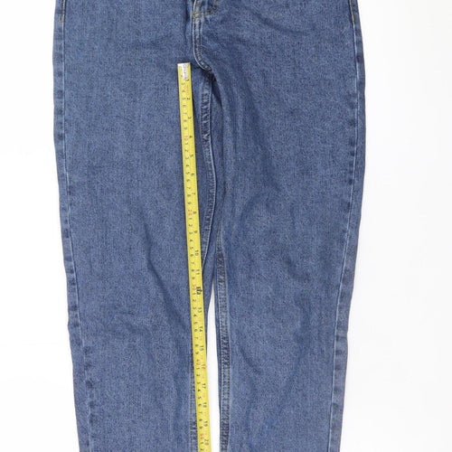 Primark Women’s Blue High Rise Mom Jeans Size 8 Relaxed Fit Denim