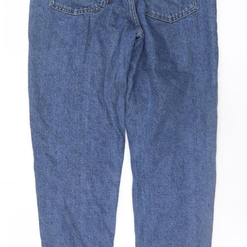 Primark Women’s Blue High Rise Mom Jeans Size 8 Relaxed Fit Denim
