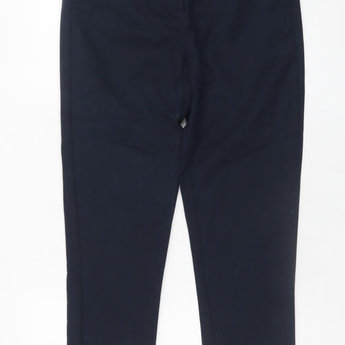 Kew 159 Women's Navy Blue UK 10 Slim Trousers Smart Casual