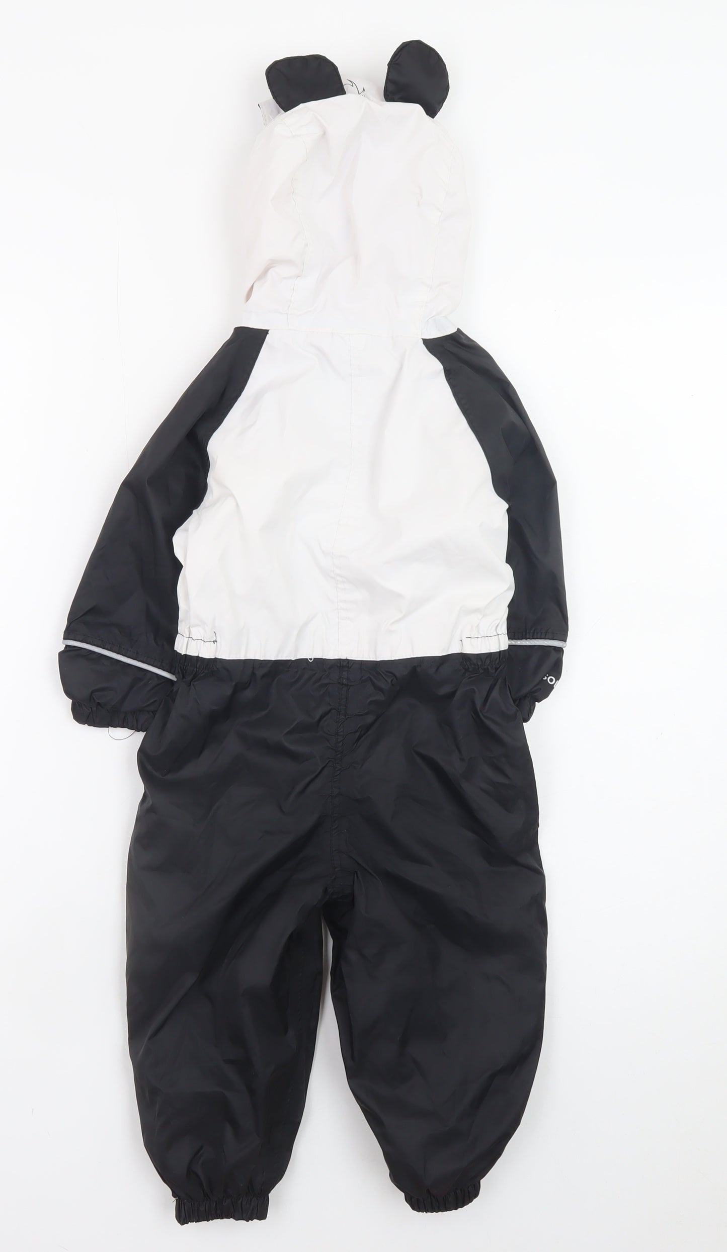 Regatta Baby Unisex Black White Panda Snowsuit 12-18 Months Hooded Winter