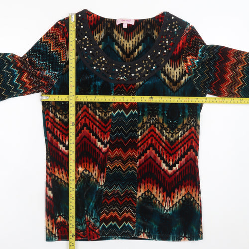 Marks and Spencer Per Una Multicoloured 3/4 Sleeve Tunic Blouse Size 12