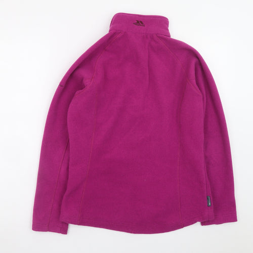 Trespass Women’s Pink Fleece Pullover Sweatshirt Size S with 1/2 Zip