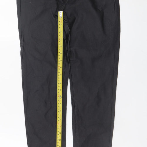 Quiz Women's Black Slim Fit Zip Jeggings Size 10