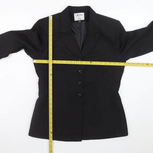 Le Suit Women's Black Size 8 Single-Breasted Blazer Jacket