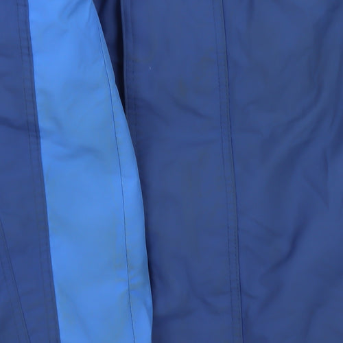 Trespass Men's Blue Waterproof Hooded Parka Jacket L Regular Fit
