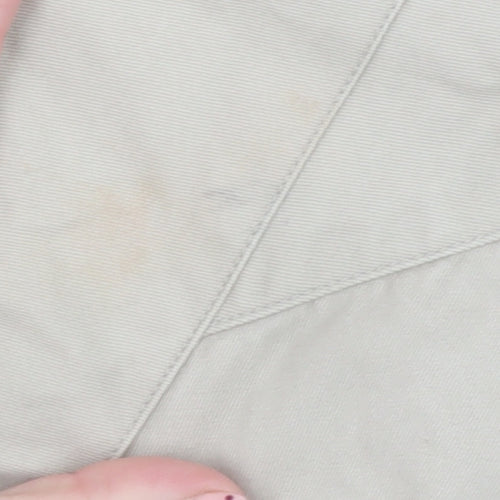 Ben Sherman Men's Beige L Bomber Jacket Cotton Full Zip Casual