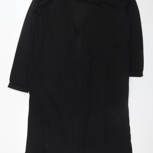 New Look Women Black Plus Size 24 Long Sleeve Shift Dress